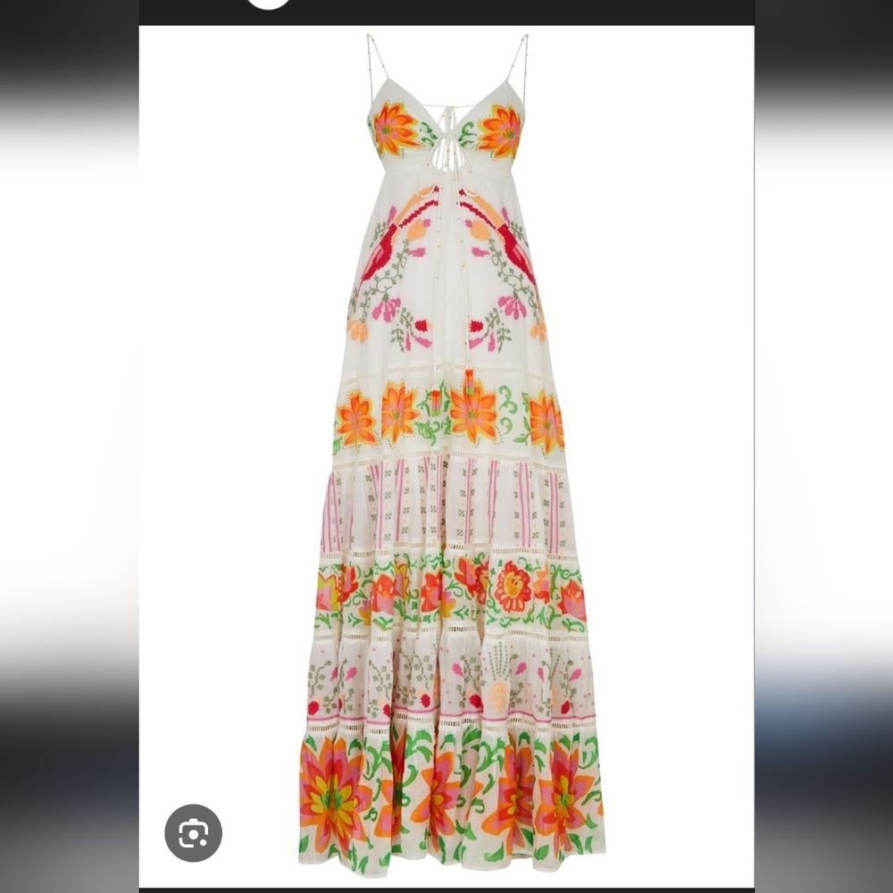 Farm Rio Neon Floral Maxidress - Picture 4 of 5